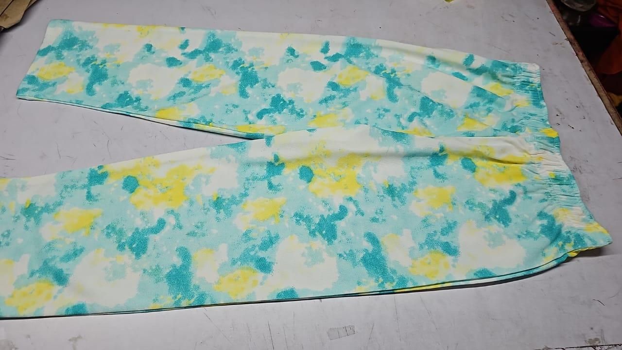 Women's Casual Tie Dye Print Night Suit